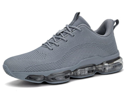 Mens Running Shoes Air Low Top Comfort Walking Lace Up Sneakers Breathable Fashion Tennis Sport Gym Fitness Cross Trainers