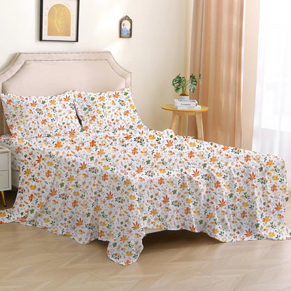 Viviland Floral Queen Sheet Set: Soft, Breathable, and Stylish Bedding
