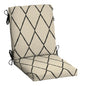 Arden 2-Pack Outdoor Patio Dining Chair Cushion, 20x44, Rain-Proof Seat Pad, Fade-Resistant Outdoor Cushion Black Cabana Stripe