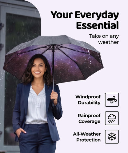 Repel Windproof Travel Umbrella - Compact & Withstands Winds up to 100MPH , Strongest Premium Auto Folding Umbrella for Rain and Sun - Durable, Light & Portable for Women & Men , Fits Backpack & Cars