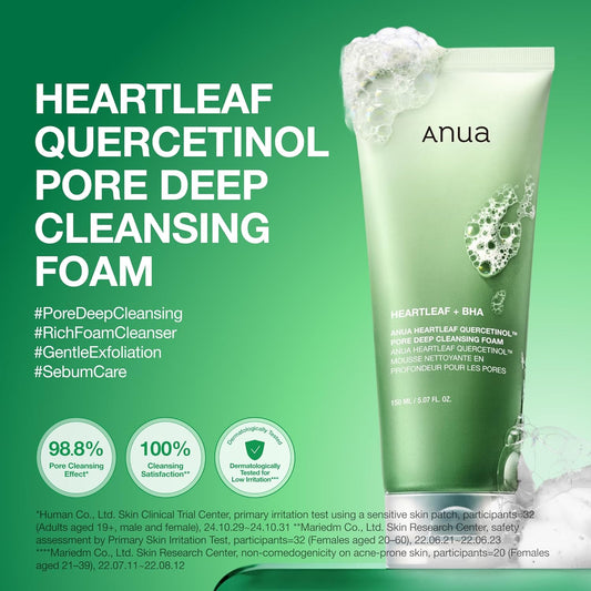 Anua Heartleaf Quercetinol Pore Deep Cleansing Foam Review