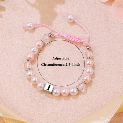 Sereney 6. Geburtstag Mädchen Geschenk, Verstellbare Perlenarmbänder zum 6. Geburtstag als Geburtstagsgeschenk für 6-jährige Mädchen, Geschenke zum 6. Geburtstag für Tochter, Nichte, Enkelin