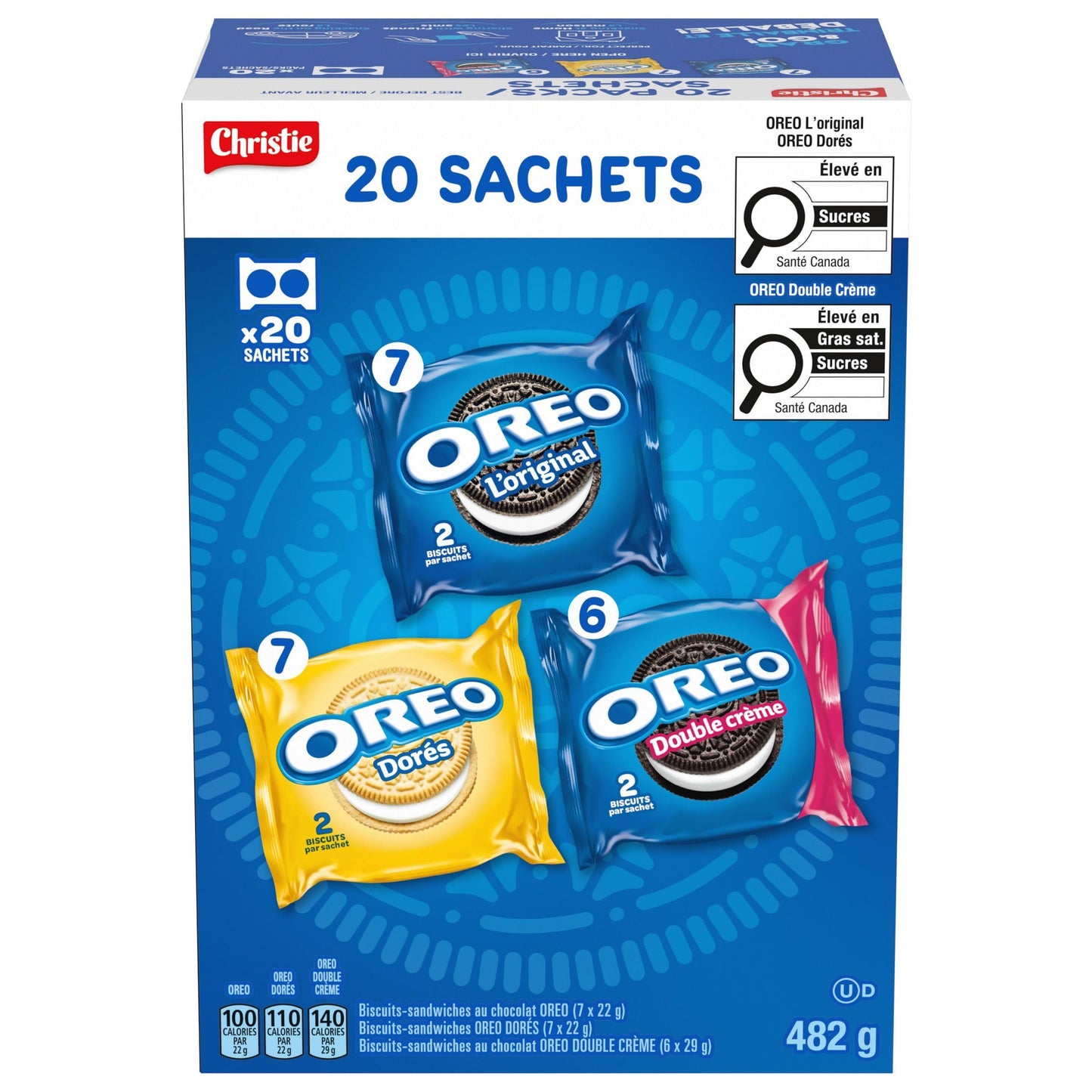 Oreo Sandwichkekse, Snack-Mix-Packungen, 482g