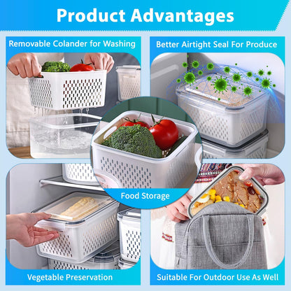 Pure Future 10-teiliges Set (5er-Pack, 1 l) Borosilikatglas-Lebensmittelbehälter mit verbesserten abnehmbaren Verschlussdeckeln – auslaufsichere Essenszubereitungs-Lunchboxen, ofen-/mikrowellengeeignet