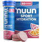 Nuun Sport Electrolyte Tablets with Magnesium, Calcium, Potassium, Chloride & Sodium, Gluten Free & Vegan, Mixed Flavors, 48 Pack (40 Servings Total)