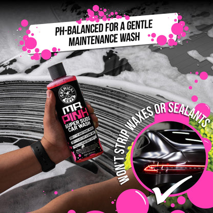 Chemical Guys Mr. Pink Car Wash Soap - 64 oz Super Suds Foaming Car Wash Soap for Cannon, Blaster, or Bucket Washing - pH Balanced, Safe on Wax, Sealant, Ceramic, and Clear Coat Finishes