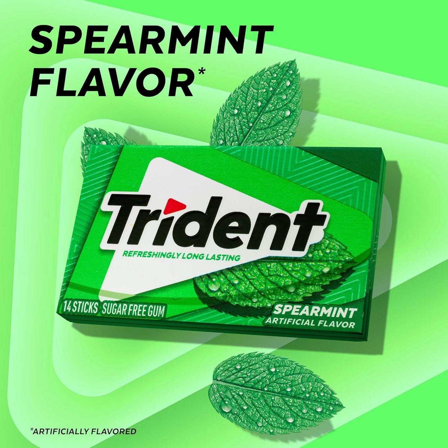 Trident Spearmint Sugar-Free Chewing Gum: A Refreshing Way to Keep Your Breath Fresh