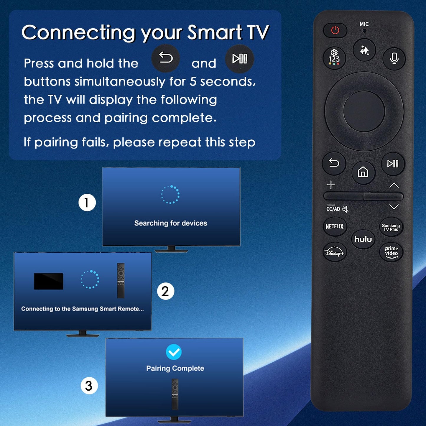 Replacement for Apple TV Remote,for Apple 4K/ Gen 1 2 3 4/ HD,A2169 A1842 A1625 A1427 A1469 A1378 A1218