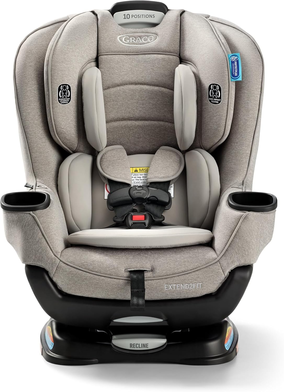 Graco Extend2Fit Kindersitz, 2-in-1 vorwärts- und rückwärtsgerichteter Babysitz, 1,8-30 kg (4-65 lb), Carter