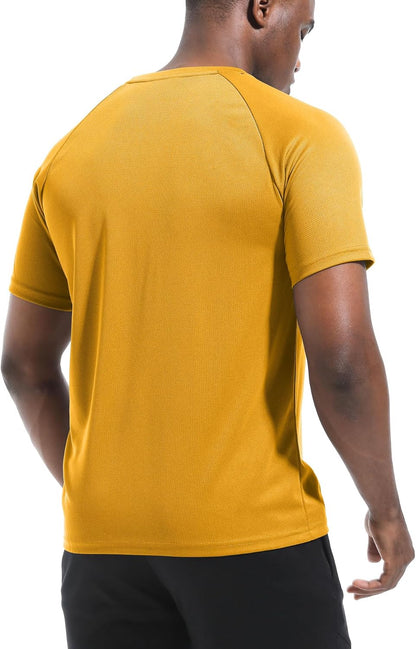 Boyzn 1er, 3er, 5er oder 7er Pack Herren-Trainings-Laufshirts, Dry Fit feuchtigkeitsableitendes T-Shirt, Gym Sport Kurzarm-T-Shirts