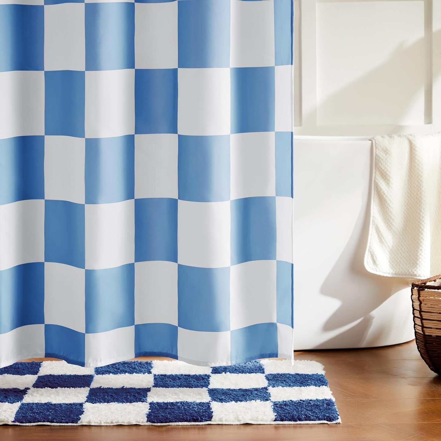 Ohocut Checkered Shower Curtain: A Retro Touch for Your Bathroom