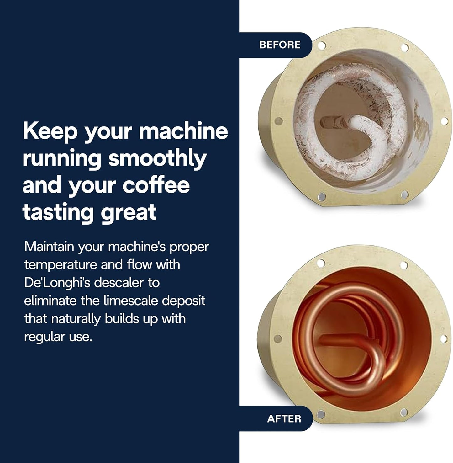 De'Longhi EcoDecalk Entkalker, umweltfreundliche Universal-Entkalkungslösung für Kaffee- und Espressomaschinen, 500 ml (5 Anwendungen)