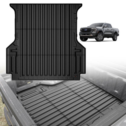 TripleAliners Truck Mat Compatible with 2019-2026 Chevy Silverado 1500 / GMC Sierra 1500 6.6FT Accessories, Truck Bed Mat Heavy Duty Custom Fit All Weather Protection TPE Pickup Liner, Standard Bed