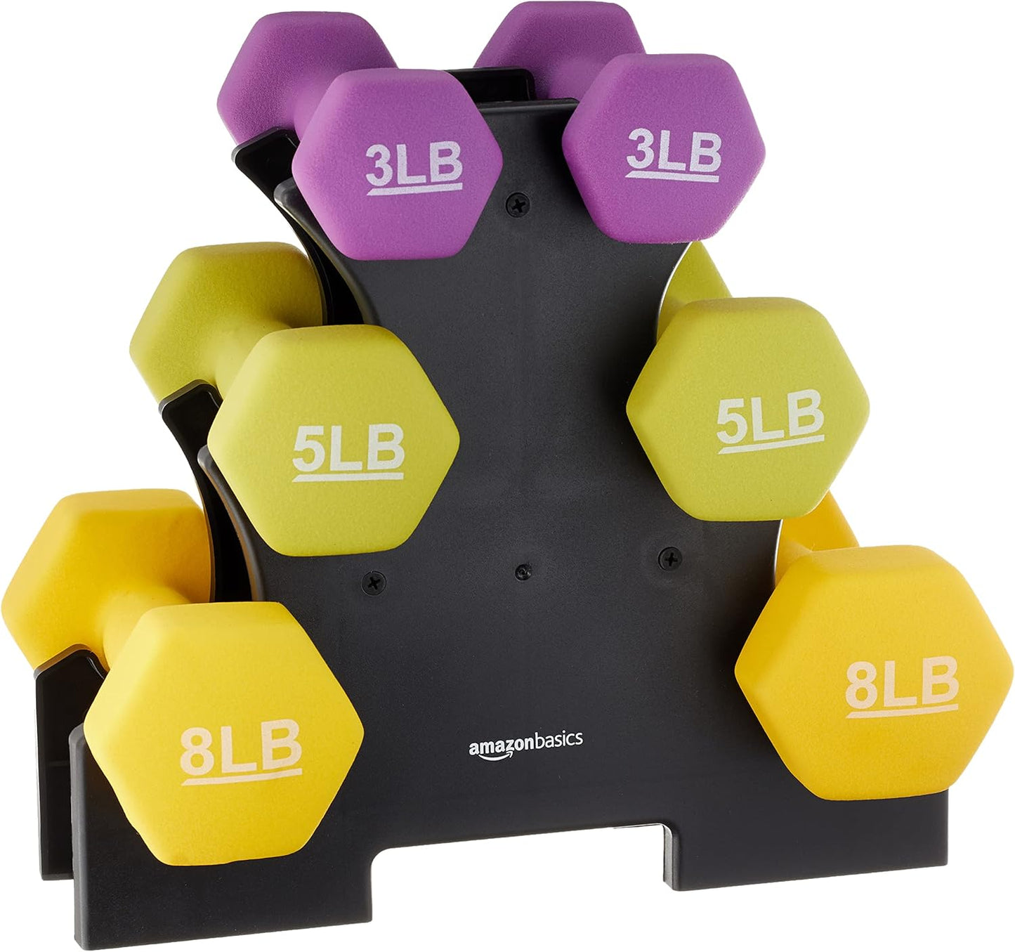 Rack with 3 Pairs (3, 5, and 8 Pounds)