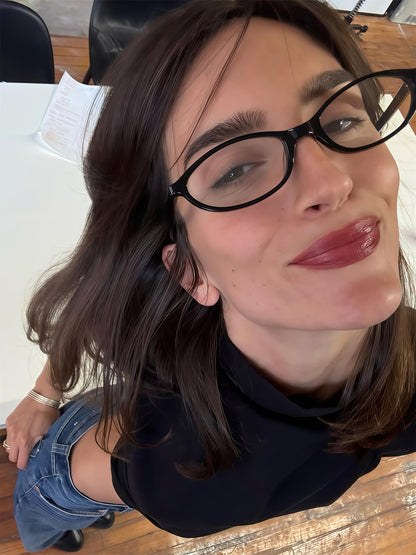 GUVIVI Retro Ovale Sonnenbrille für Damen Chic Cat Eye 90er Jahre Sonnenbrille Leichte Schmale Sonnenbrille Trendiger UV-Schutz Sonnenbrille