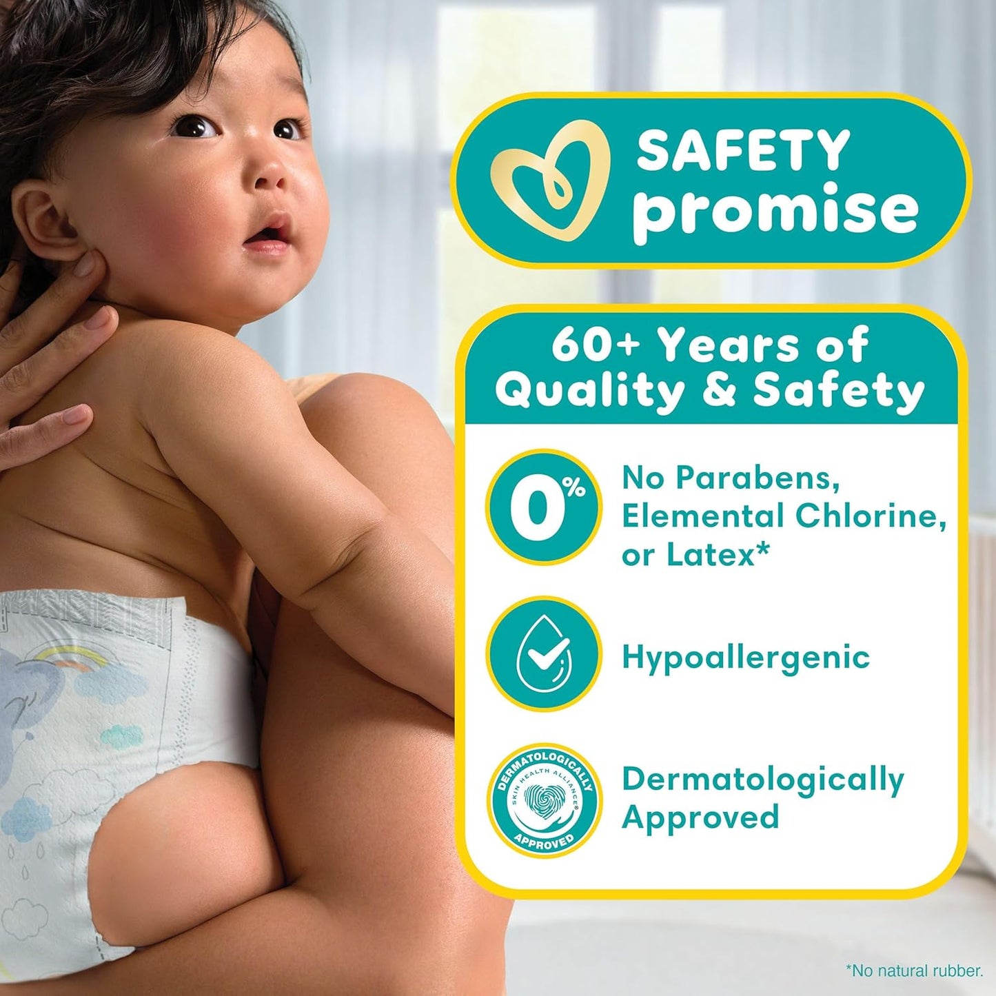 Pampers Swaddlers Windeln, Größe 0 (bis 4,5 kg), 84 Stück, Saugfähig, Hält Babys trocken und bequem, Hautverträgliche Einwegwindel