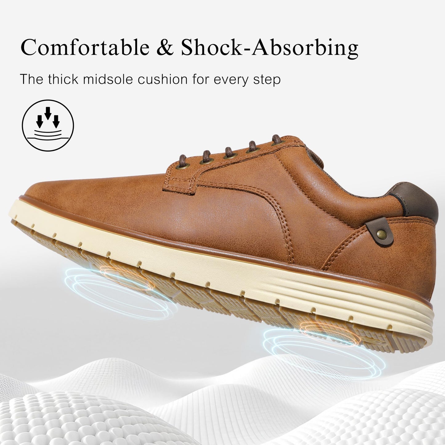 Men Dress Shoes Casual Lace Up Oxfords – Comfortable for Business Travel Work
