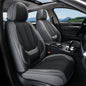 Coverado Car Seat Covers 5 Pieces, Full Set Universal Seat Covers for Cars, Waterproof Nappa Leather Auto Seat Protectors with Head Pillow, Car Interiors Fit for Most Sedans SUV Pick-up Truck, Black