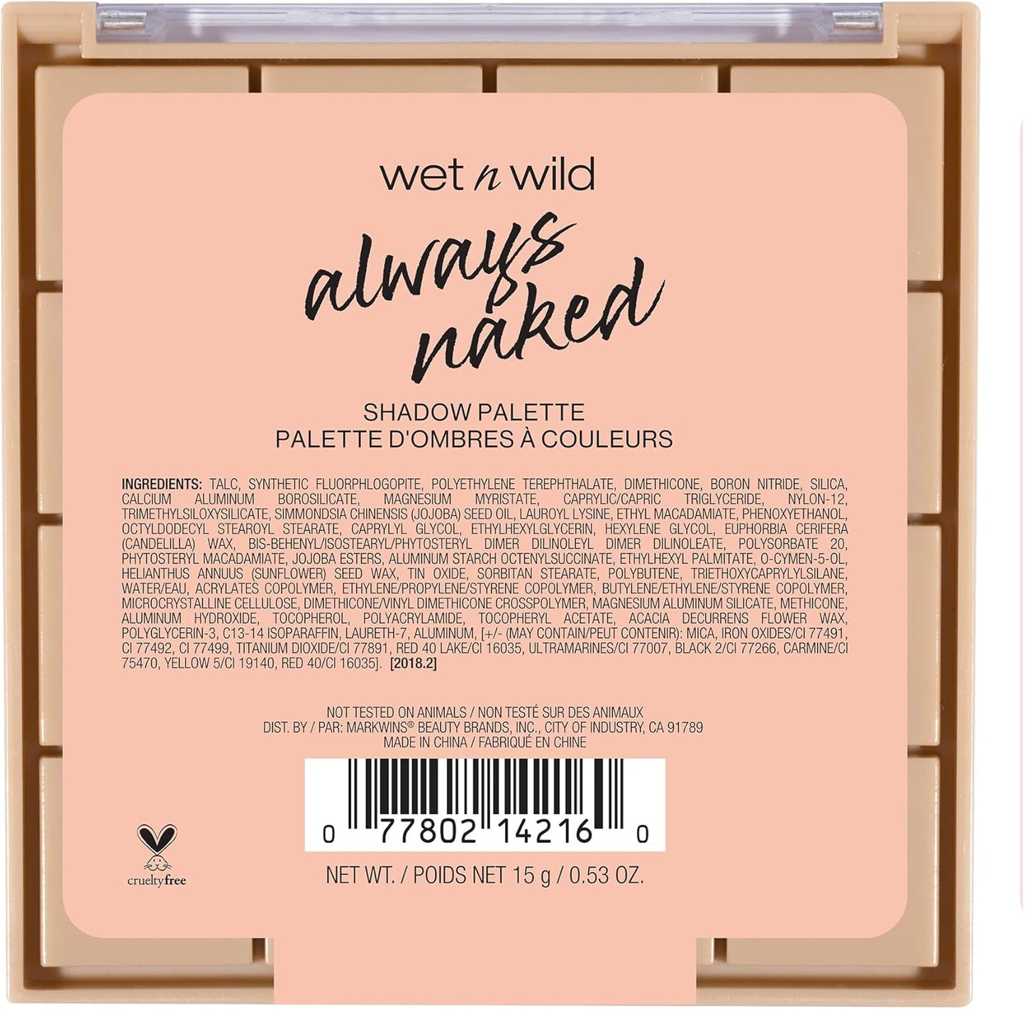 Wet n Wild Always Naked Palette Always Nude