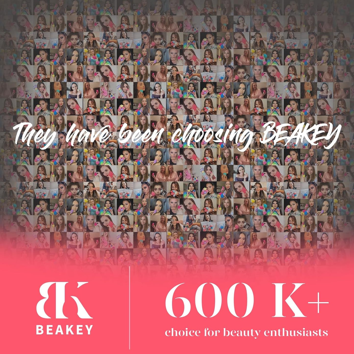 BEAKEY Make-up-Schwamm-Set, 5 Stück, mikroporös, geringe Absorption, weiche, latexfreie Foundation-Beauty-Schwämme und -Blender für Puder-Creme