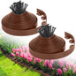 2-Inch x 66 FT Landscape Edging Border with 100 Spikes, No Dig Garden Border Edging Kit, Plastic Edging Border Flexible for Garden Flower Beds Lawn Yard Paver Pathway (Black)