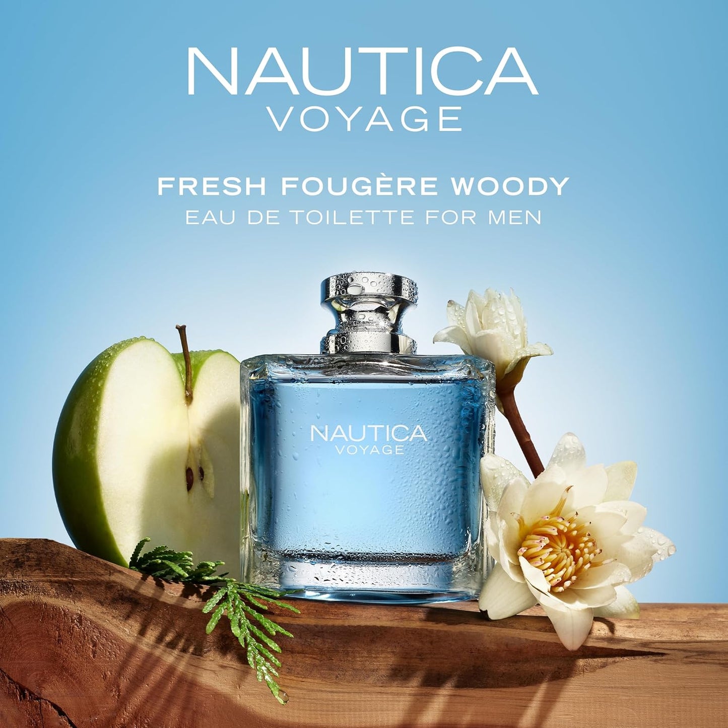 Nautica Voyage Eau de Toilette – Noten von Apfel, Zedernholz, Mimose, Herrenparfum, lang anhaltend, Alltagsduft, 100ml