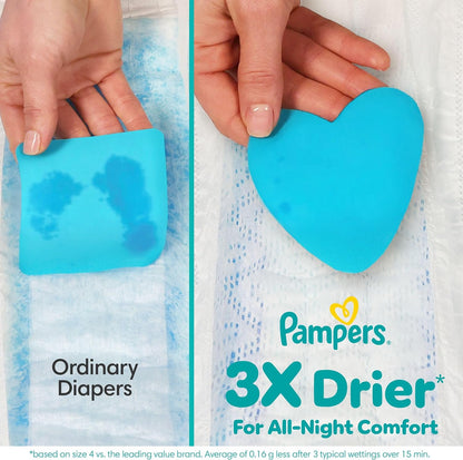Pampers Swaddlers Windeln, Größe 0 (bis 4,5 kg), 84 Stück, Saugfähig, Hält Babys trocken und bequem, Hautverträgliche Einwegwindel