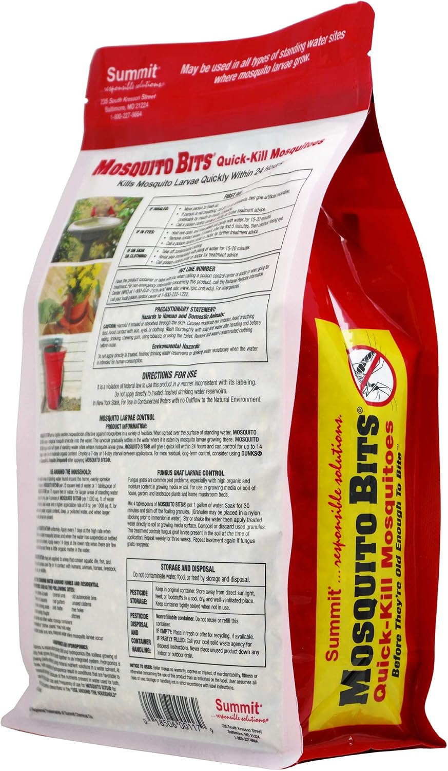 Mosquito Control Made Easy with SUMMIT CHEMICAL CO 117-6 30OZ Mosquito Bits
