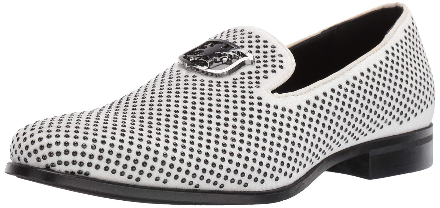 Stacy Adams Men's Swagger Studded Ornament Slip-on Driving Style Loafer