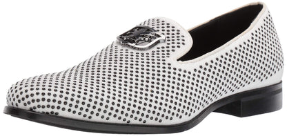 Stacy Adams Men's Swagger Studded Ornament Slip-on Driving Style Loafer