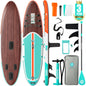 Niphean Inflatable Stand Up Paddle Board with SUP Accessories, Anti-Slip EVA Deck, 10’6’’ Inflatable Paddle Boards for Adults & Youth of All Skill Levels