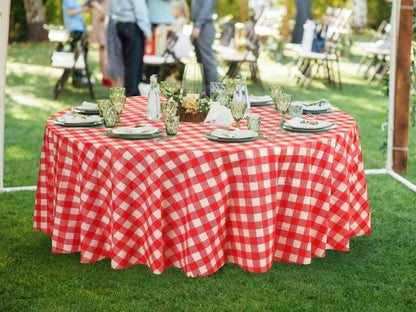 Utopia Kitchen Einweg-Tischdecke aus Kunststoff (12er Pack – 137x274 cm) Weiß Rechteckige Tischdecke Wasserdicht Schmutzabweisend Party-Tischdecke