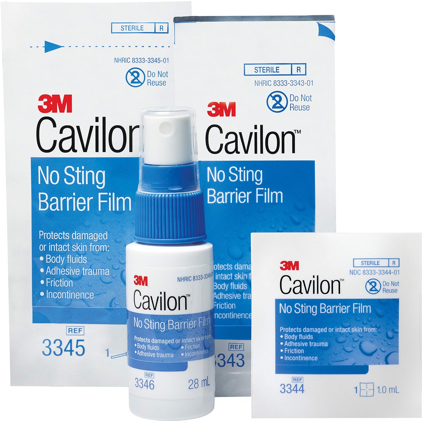 3M™ Cavilon™ No Sting Barrier Film, 3343, 1ML Wand, 25 Each / Carton, 4 Carton / Case