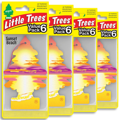 LITTLE TREES Car Air Freshener | Hanging Tree Provides Long Lasting Scent for Auto and Home | Black Ice, 24 Air Fresheners