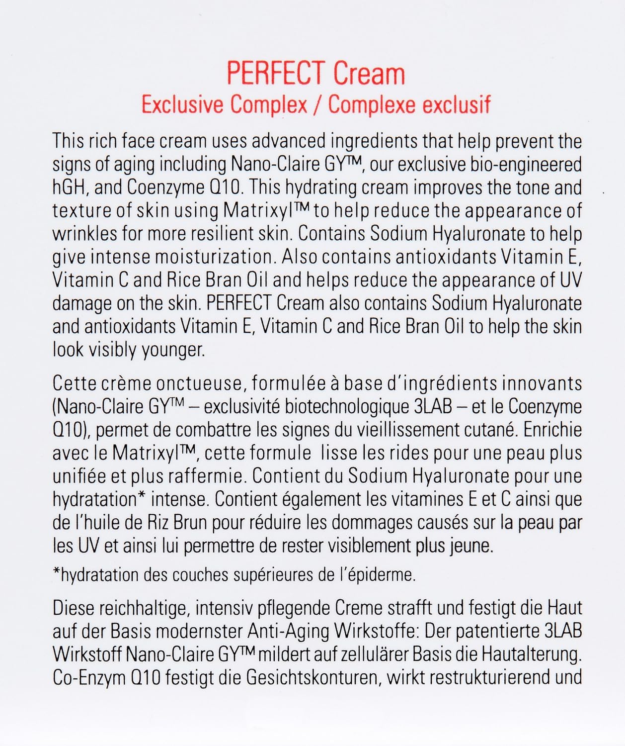3LAB The Perfect Cream 60 ml