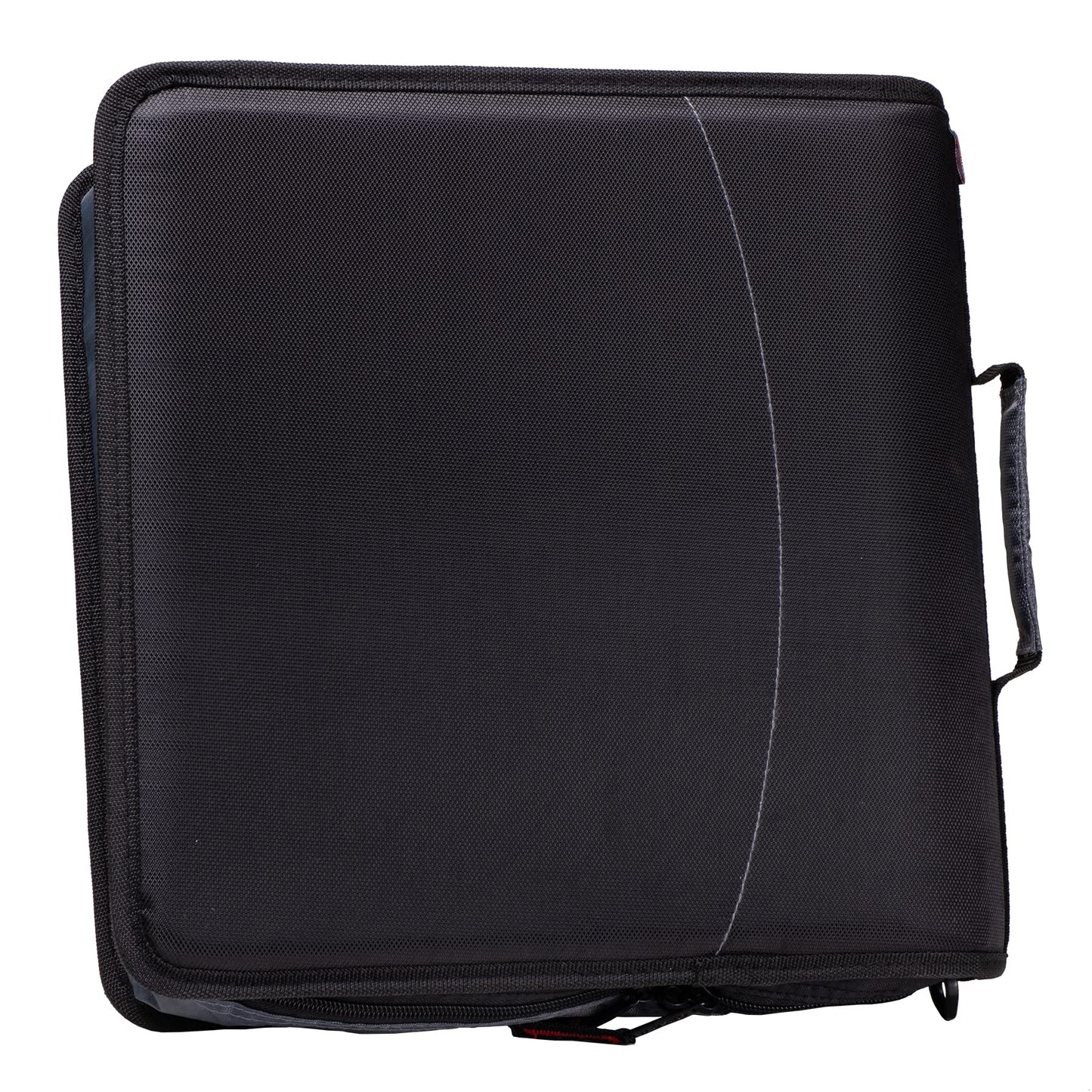 Med Manager Medicine Organizer and Portable Medical Binder, Holds (15) Pill Bottles - (11) Standard Size and (4) Large Bottles, Includes Removable 5-Tab File Folder, Black, 14 x 14 x 4 inches
