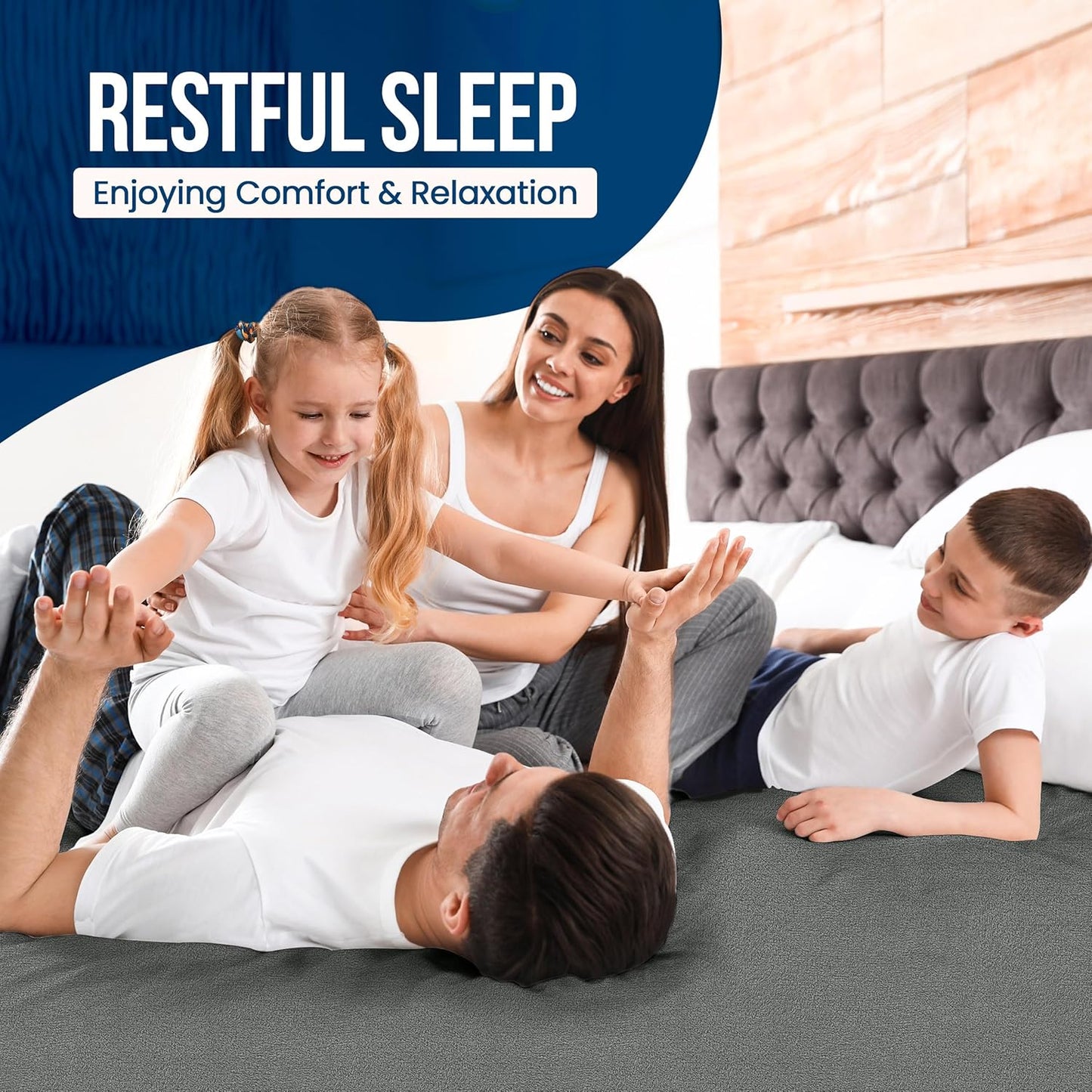 Utopia Bedding Wasserdichter Matratzenschoner für Doppelbetten/Full Size, Premium Frottee Matratzenbezug 200 g/m², Atmungsaktiv, Spannbetttuch-Stil mit dehnbaren Taschen (Weiß)