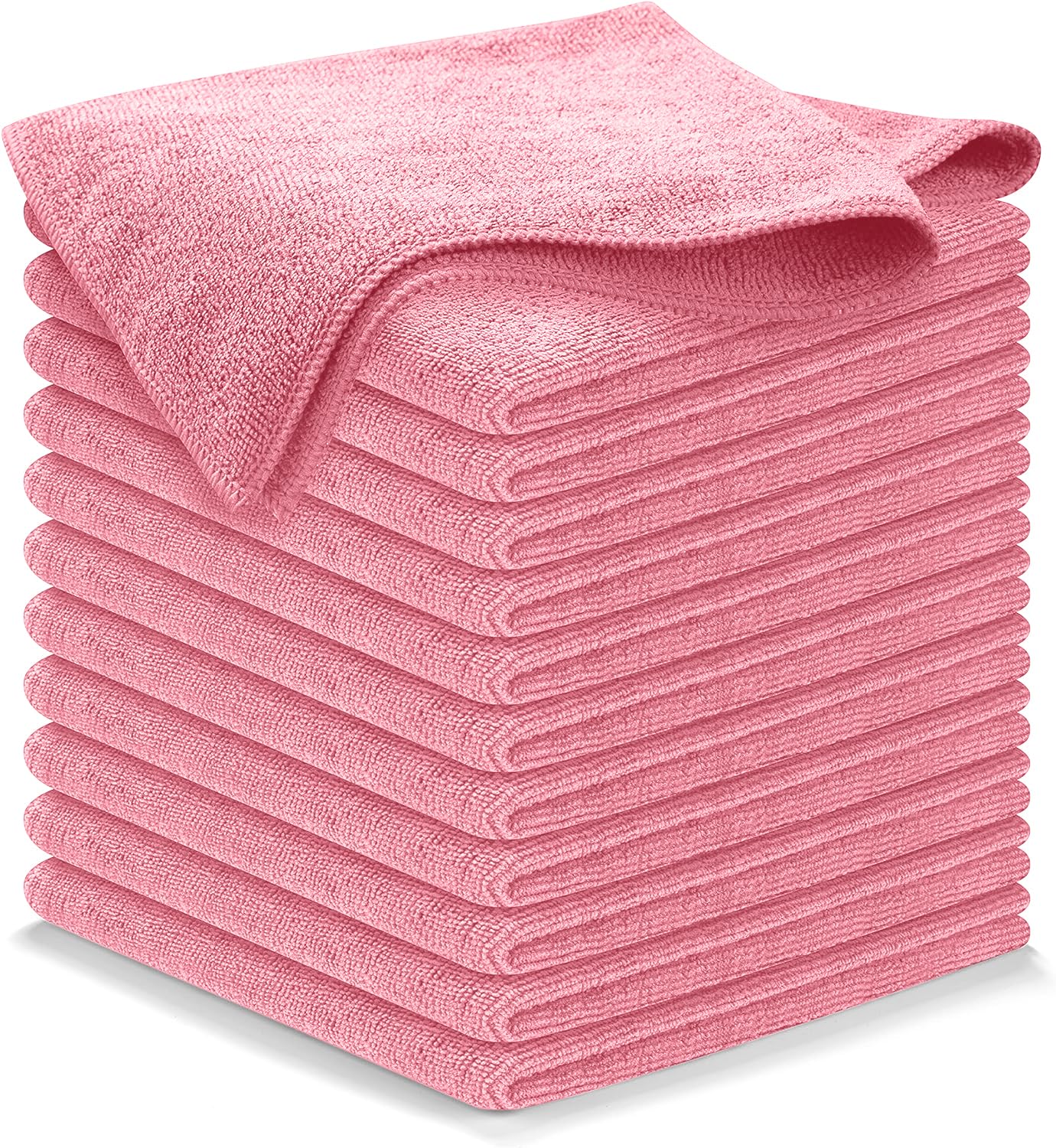 USANOOKS Microfiber Cleaning Cloth Grey - 12 Pcs (12.5"x12.5") - High Performance - 1200 Washes, Ultra Absorbent Microfiber Towel Weave Grime & Liquid for Streak-Free Mirror Shine - Car Washing Cloth