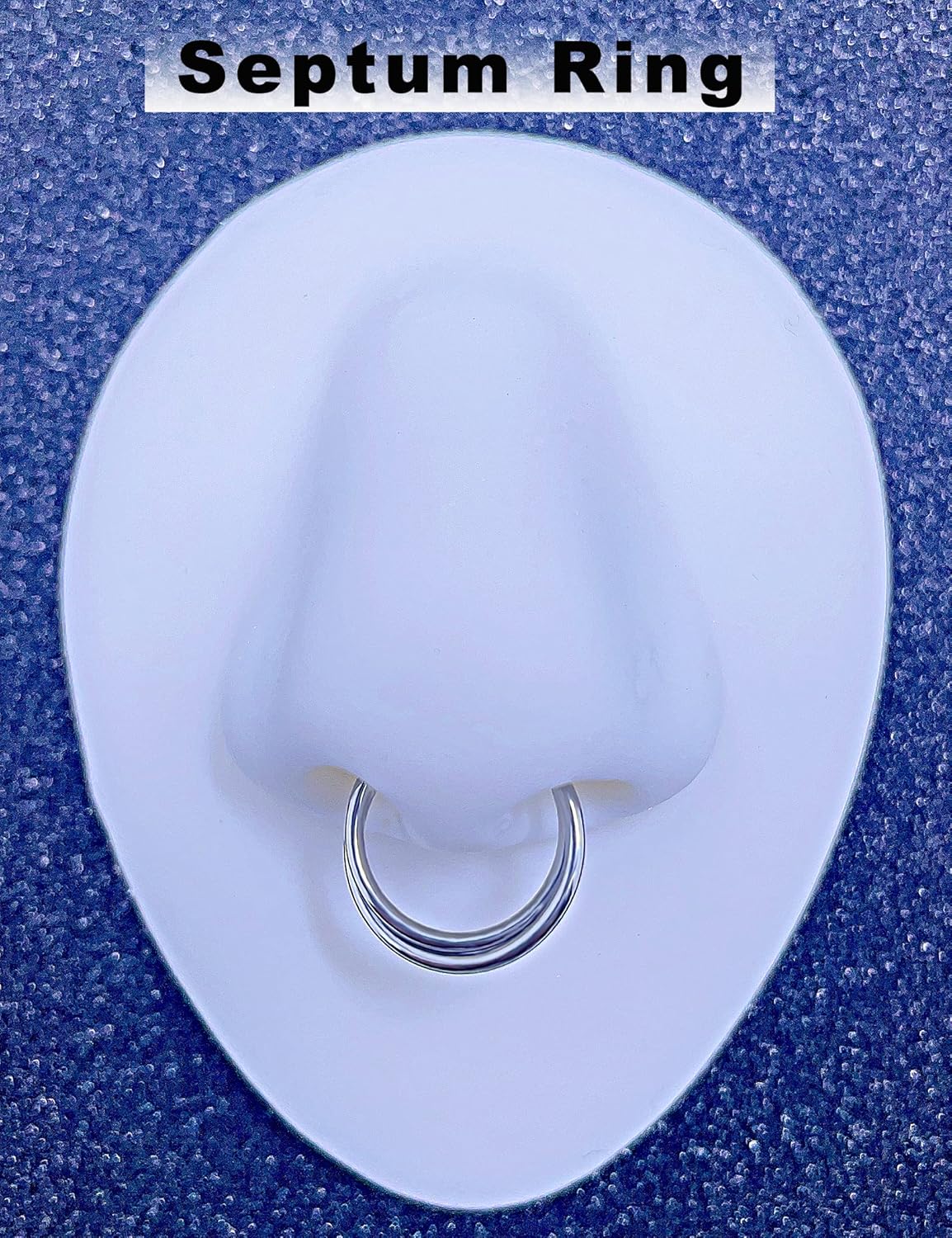 TDEBA Conch Piercing Schmuck, 316L Chirurgenstahl Segment Nasenring, CZ Knorpel Ohrringe, Lippenring, Segment Helix Rook Nahtloser Clicker Piercing Schmuck