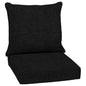 Arden Outdoor Foam Deep Seat Cushions Set, 24x24, Premium High-Density Foam, Never Flattens, Weather-Proof for Patio Chair Sofa Couch, Blue Shibori Stripe