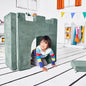 Yourigami Kids and Toddler Play Gym, Playroom Couch Set, Durable Modular Design, Green Meadows