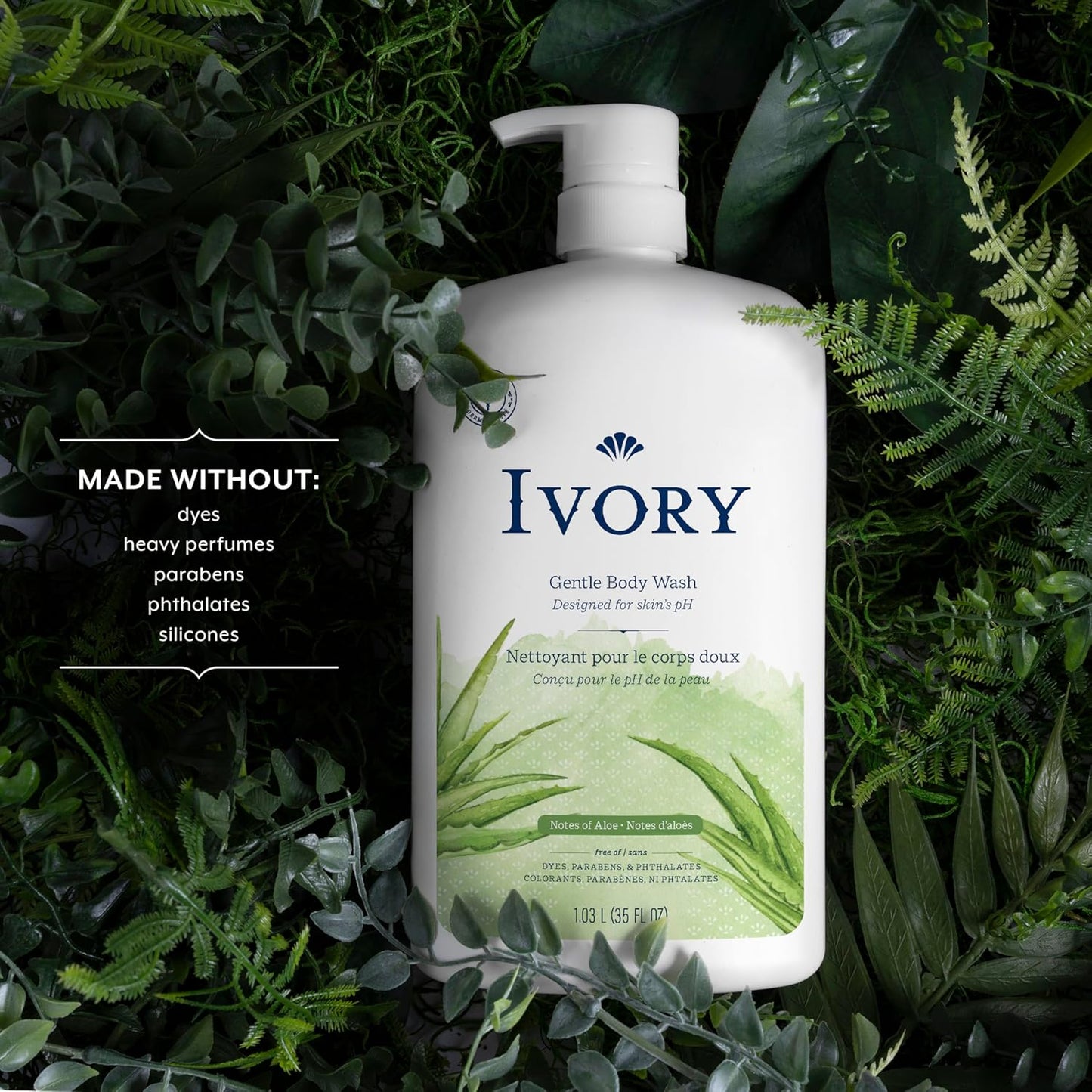 Ivory Milde & Sanfte Körperwäsche, Kokoswasserduft, 1,03 L