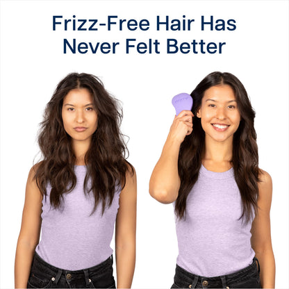 Crave Naturals Glide Thru Entwirrbürste für Erwachsene und Kinder. Entwirrbürste für natürliches, lockiges, glattes, nasses oder trockenes Haar. Haarbürsten für Frauen. Stylingbürste (Blau)