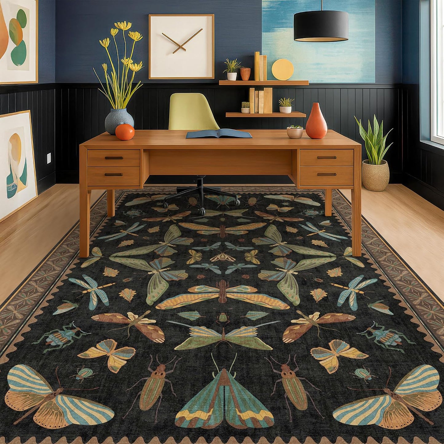 Hazo Haus Living Room Rug Black Boho 6x9 Review