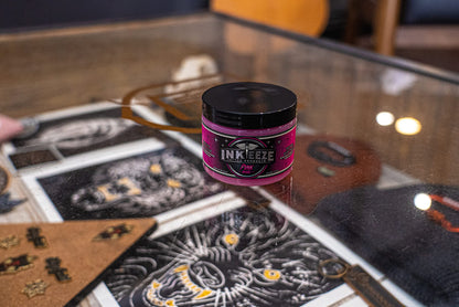 INK-EEZE Purple Tattoo Ointment Bundle 2-Pack, For Artists and Aftercare, Cruelty Free, Petroleum Free, Made in USA, 2-Pack 6oz Jars