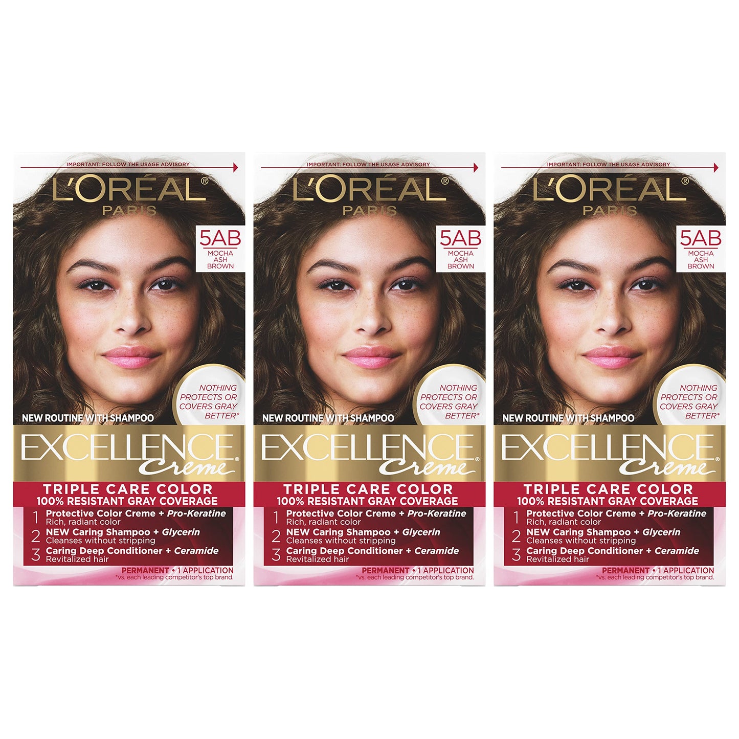 3 Count (Pack of 1)5AB Mocha Ash Brown