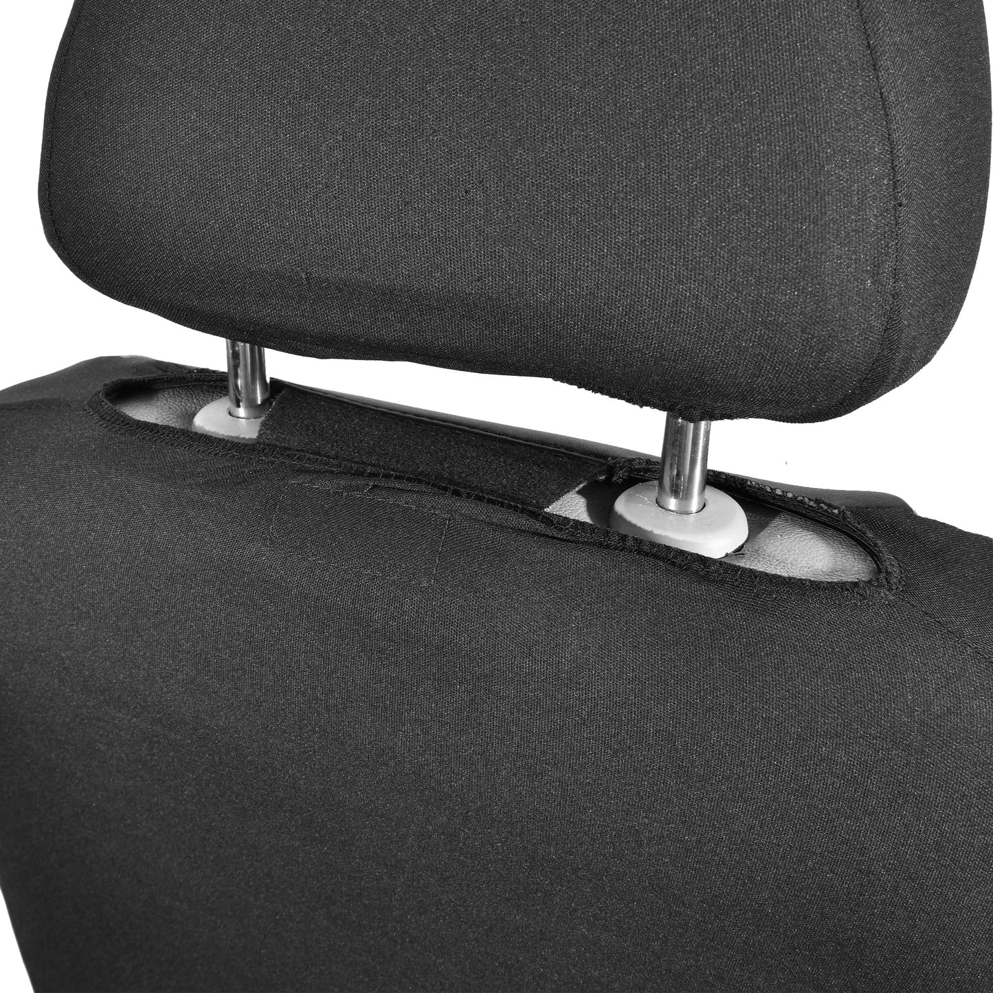 CAR Pass Neoprene Waterproof Two Front Car Seat Covers Set- Universal Fit for Vehicles, Airbag Compatiable(Black)