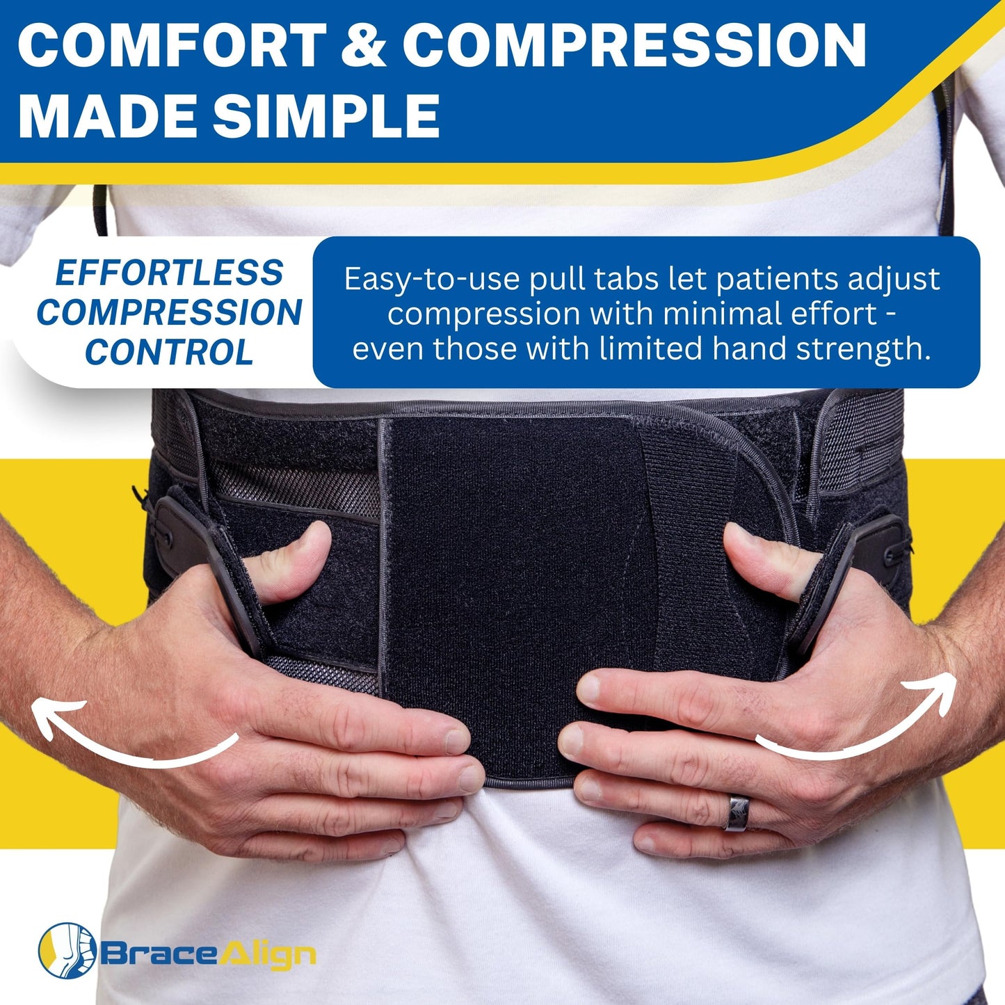 ComfortCore TLSO Back Brace - Thoracic Lumbar Spine Support for Kyphosis, Herniated Disc, Spinal Stenosis & Back Pain - Adjustable Posture Correction - L0456 L0457 (OSFM - UNIVERSAL)