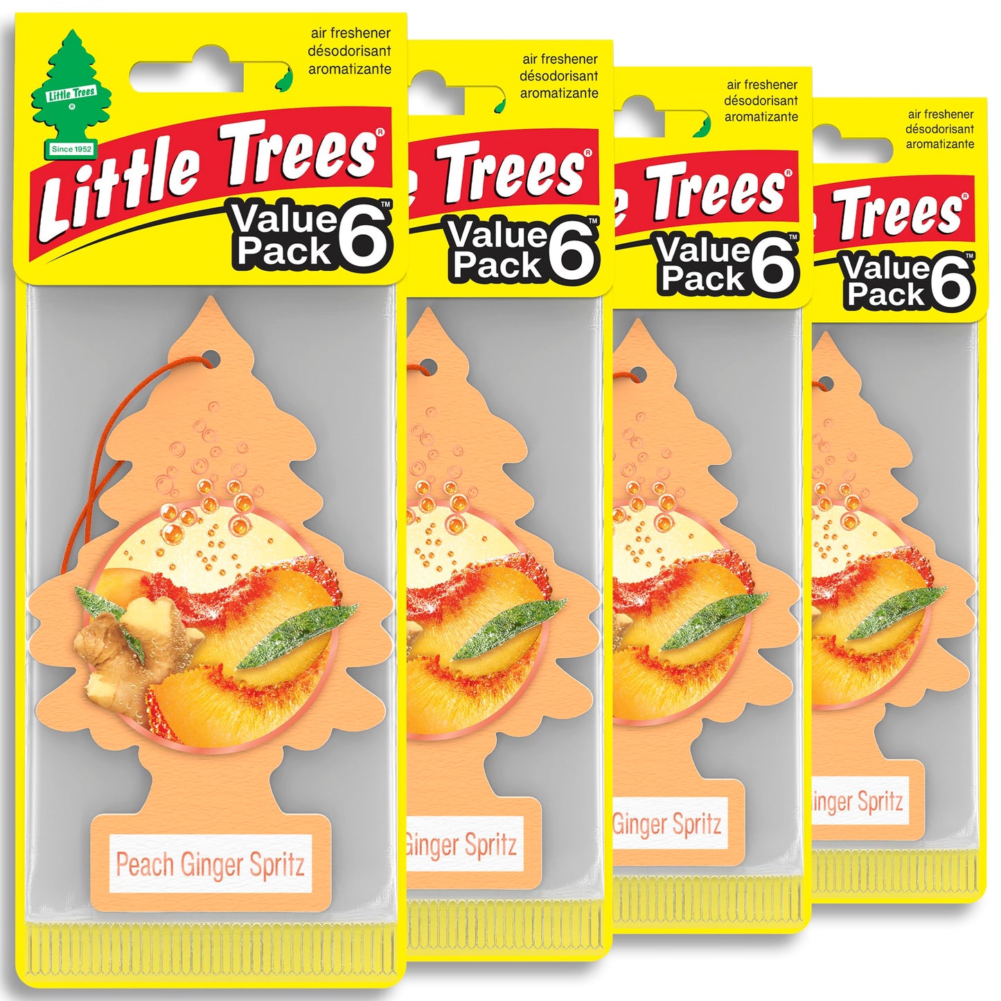 LITTLE TREES Car Air Freshener | Hanging Tree Provides Long Lasting Scent for Auto and Home | Black Ice, 24 Air Fresheners