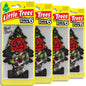LITTLE TREES Car Air Freshener | Hanging Tree Provides Long Lasting Scent for Auto and Home | Black Ice, 24 Air Fresheners